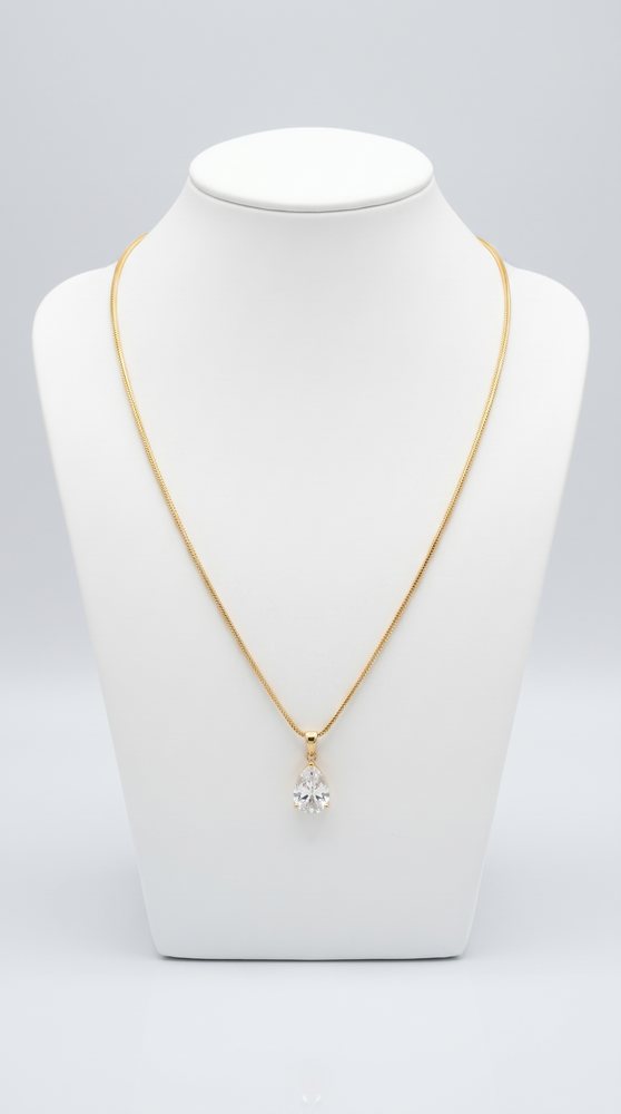 Colgante Gota, enchapado en oro 18K